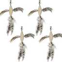 TTcat Cat Feather Toys, 4 Pcs Simulation Flying Birds Refills, Cat Toys Replacement Feathers for Cat Kitten Wand