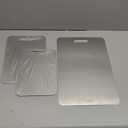 3-Pack Titanium Cutting Boards for Kitchen, Non-Slip & Double-Sided Design, 100% Pure Titanium Food-Grade Non Toxic Cutting Board, Knife-Friendly, Dishwasher Safe (12"x9"+14"x10"+18"x12")