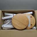 Winsome Element Counter Stools, Natural & White, 24", 2 Piece Set