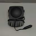 Car Heater, 12V 150W 2 in 1 Portable Auto Windscreen Defrost Defogger with Rotating Base, Car Heating or Cooling Fan That Plugs into Cigarette Lighter for Car Sedan (Black, Normal)