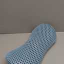 Lumbar Pillow, Memory Foam Lumbar Support Pillow for Office Chair and Car Seat, Ergonomic Streamline Back Pillow for Lower Back Pain Relief, Back Support Pillow for Sitting, Driving, Traveling (Blue)