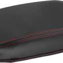 ACROPIX Center Console Armrest Cover for Jeep Renegade BU 2015-2023 / Car Interior Accessories/Durable Faux Leather / 1 Pcs Black Car Parts