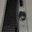 Wireless Keyboard and Mouse Combo, RGB Backlit, Rechargeable & Light Up Letters, Full-Size, Soft Typing, Sleep Mode, 2.4GHz Quiet Keyboard Set for Mac, Windows, Laptop, PC, Trueque (Black)