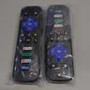 (Pack of 2) Replacement Remote Control Only for Roku TV, Compatible for TCL Roku/Hisense Roku/Onn Roku/Sharp Roku/Element Roku/Westinghouse Roku/Philips Roku Smart TVs (Not for Roku Stick and Box)