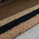 BIRDROCK HOME Go Away Coir Doormat | 18 x 30 Inch | Standard Welcome Mat with Black Border and Natural Fade | Vinyl Backed | Outdoor