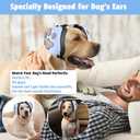 Upgraded Dog Ear Muffs for Noise Protection - 22dB NRR Noise Cancelling Headphones with Dog Paw Design, Calming Earmuffs for Thunder, Fireworks & Hunting (M, Light Blue-Gray)