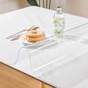 Leffora Clear Table Cover Protector 42 x 84 Inch, 1.5mm Vinyl Desk Cover