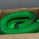 10 FT Extra Long Sewer Hose for RV Camper - Heavy Duty Sewage Hose with 2 Caps - TEP Material Resists Crushing Odor-Proof and Leak-Proof (10-Ft)