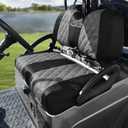 Golf Cart Seat Covers for Club Car Precedent,DS and Yama Golf Carts OEM Ordinary Front Seats,Breathable Washable Polyester Mesh Cloth. (Gray)