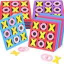 Skylety 36 Pack Tic Tac Toe Foam Tic Tac Toe Mini Board Game Back to School Gifts Family Classic Educational Toys - for Birthday Party Favors, Birthday Goody Bag Stuffers, Classroom Prizes