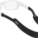 Chums Neoprene Glasses Strap - Patterned Eyewear Retainer & Durable Floating Sunglasses Sport Strap (Black)