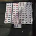 American Mahjong Tile Set Cute 166 Blue Mahjong Tiles 1.2-inch Travel Mahjong Game Set