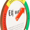 7 x Naughty Christmas Ornaments 2025, Elf Meter Ornament, Funny Naughty or Nice Christmas Elf Decoration, Hilarious, Cute Ornaments for Kids, Family Christmas Tree Decor, Santa Helper Meter (Nelxi-244)