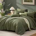 Oversized King Comforter Set - 7 Pieces Green Oversized King Bedding Set