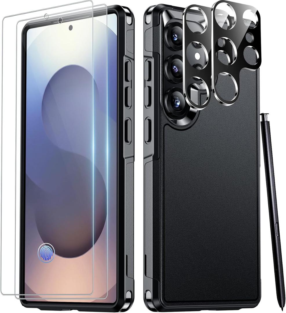 SPIDERCASE Designed for Samsung Galaxy S25 Ultra Case, [10 FT Military Grade Drop Protection] Heavy Duty Shockproof Phone Case for Galaxy S25 Ultra 6.9 inch, Black