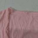 Women Y2K Short Sleeve Button Up Lace Patchwork Crop Tshirt Tops Slim Fit Scoop Neck Henley Summer Girl Tee (Large, Pink)