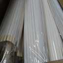 SAYAYA 24 Pieces 33 Inches Large White Paper Umbrellas Parasol Decorative Chinese Japanese Parasol Rainproof Oiled Paper DIY Painting Umbrellas for Wedding Bridal Showers Party Decor (24 PCS)