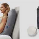 Casper Sleep Backrest Pillow, One Size, Gray & Sleep Glow Night Light, Single Pack