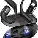 OHAYO Open Ear Headphones,Over Ear Earbuds with Ergonomic Earhook,Bluetooth Headphones 5.4 with Smart Digital Display,40H Playtime,IPX6 Waterproof,Touch Control Operate Fit Cycling,Running,Workout