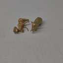 Metallic Gold Plastic Animal Figurines Toys, 12PCS Jumbo Safari Zoo Animal Figures, Jungle Wild Animals with Elephant, Lion, Giraffe for Baby Shower Decor, Safari Themed Birthday Party