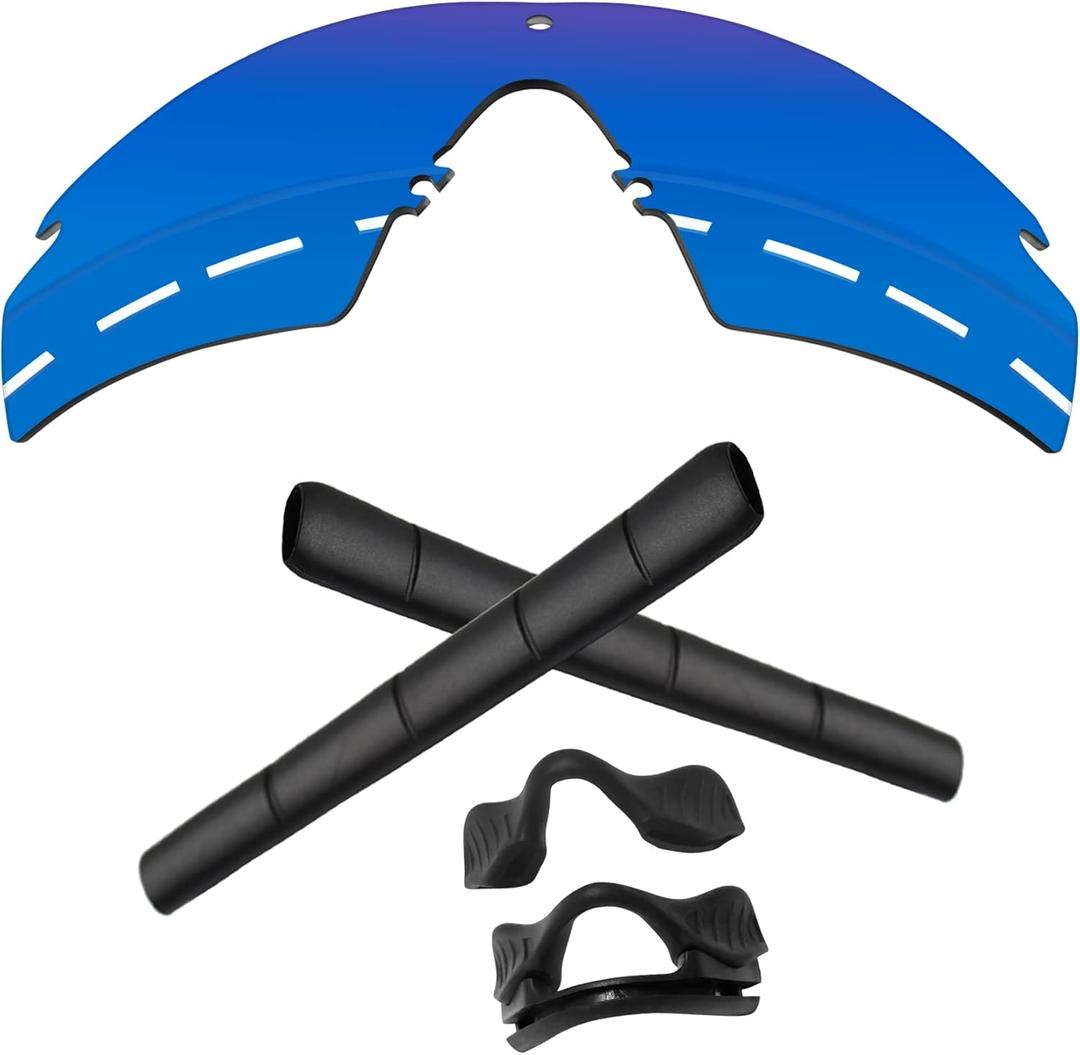 1.6MM Polarized Replacement Lenses & Rubber Kits for Oakley Si M Frame 2.0 Sunglasses (Sapphire Blue - Polycarbonate Polarized)