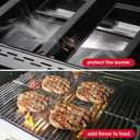 Unicook 4 Pack 15 Inch Grill Heat Plates Replacement Parts for Dyna-Glo DGF510SSP, DGF493BNP, Porcelain Grill Burner Covers, BBQ Heat Shields for Uniflame GBC1460W