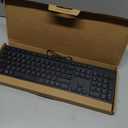 KOTEMON Mini Computer Keyboard Stand-11.8'' x 5.1''-Small Computer Keyboard Tray Acrylic Keyboard Holder for 78 Keys Universal Compact Keyboard, with Black Silicone Strip, Black