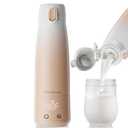 Portable Bottle Warmer for Breastmilk: Baby Milk Warmer with Smart Touch LED Temperature Control | Food-Grade Cordless On The Go Heating Bottle - 5 Mins Quick Milk Heating & Water 12 Ounces