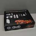 Griddle Accessories Kit, 135 Pcs Griddle Grill Tools Set for Blackstone and Camp Chef, Professional Grill BBQ Spatula Set with Basting Cover, Spatula, Scraper, Bottle, Tongs, Egg Ring