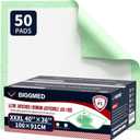 BIGGMED Chucks Pads Disposable Adult 40'' X 36'' (50 Pads) Underpads for Incontinence Ultra-Absorbent & Leak-Proof Bed Pads for Adults, Elderly and Kids