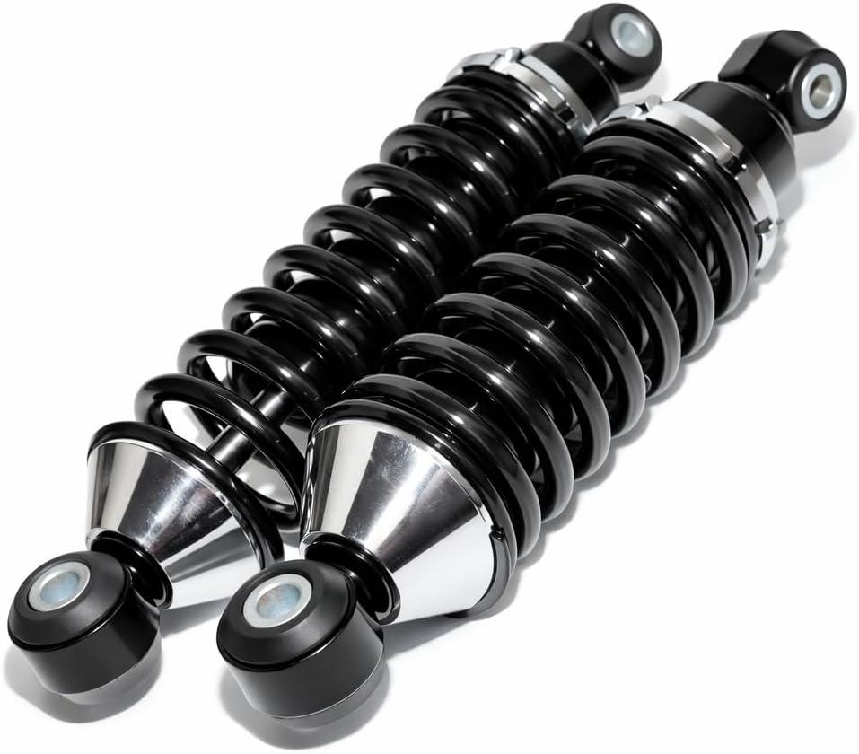 Rear Street Rod Coil Over Shock SET Black Coated Springs (Spring Rate:180)