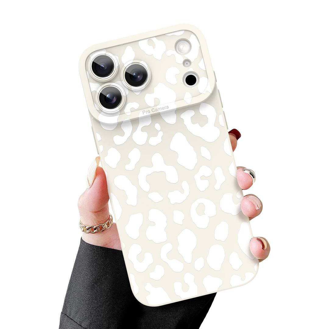 MZELQ Soft Case Compatible with iPhone 17 Pro, Cute Leopard