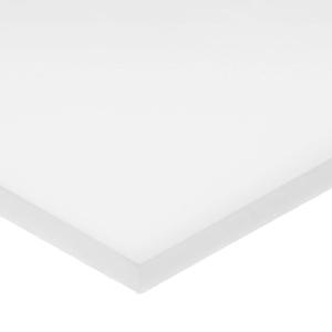 USA Sealing BULK-PS-UHMW-380 White UHMW Polyethylene Plastic Sheet, 1/4" Height, 8" Width, 24" Length