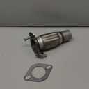 Stainless Steel Flange Flex Repair Pipe Exhaust 2" Inlet OD x 8.125'' OAL Fits Chevy Malibu Pontiac G6 Saturn Aura