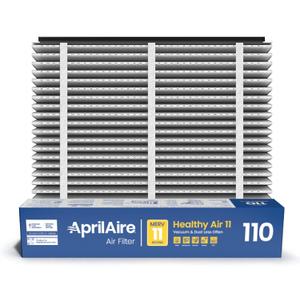 AprilAire 110 Replacement Filter for AprilAire Whole House Air Purifiers - MERV 11, Clean Air & Dust, 16x20x4 Air Filter (Pack of 1)
