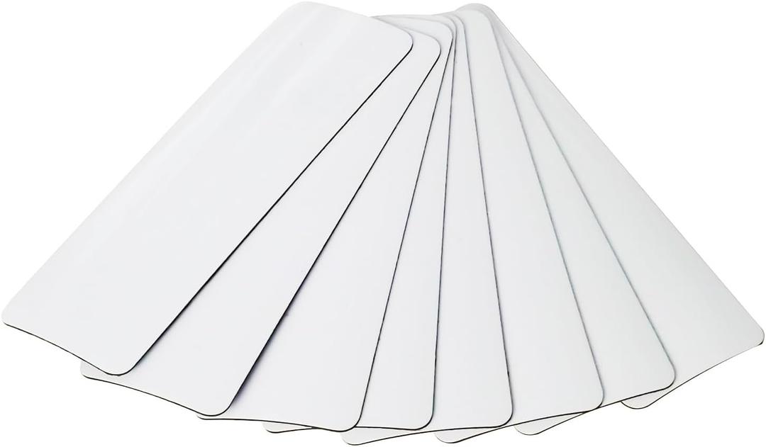 60 Pack Dry Erase Magnetic Labels, 1 x 3 Reusable Name Tag Magnets, Label Stickers for Whiteboards, Refrigerators, Lockers, Classrooms, Offices & Home Organization