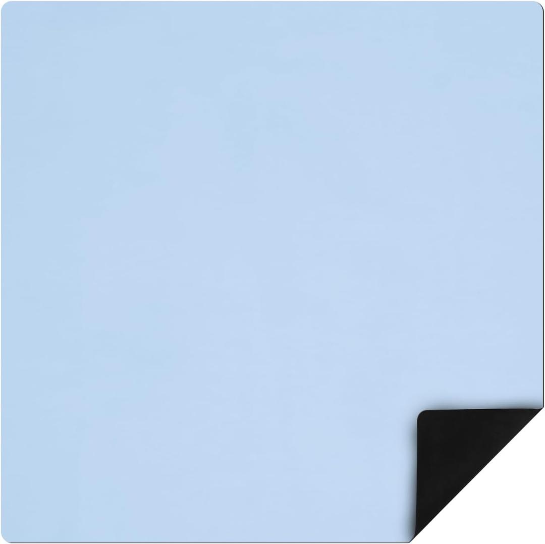 Buryeah Mahjong Mat Large Non Slip Neoprene Rubber Table Mat Noise Reduction Dominoes Poker Card Board Games Playmat Gaming Table Cover for Camp Game Night Indoor Outdoor(Light Blue,40 x 40 Inch)