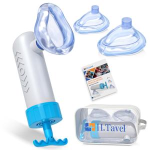 H.Tavel Choking Rescue Device, Portable Airway Suction Rescue Device, Anti Choking Device, Home First Aid Kit for Kids and Adults