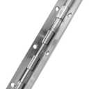 Piano Hinge 24 Inch, 304 Stainless Steel Continuous & Piano Hinges, Heavy Duty Piano Hinges, Continuous Hinges with Polished Finish, 1-1/5" x 24", 0.06"