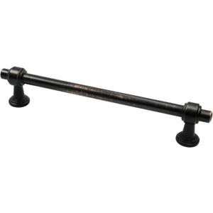 Alzassbg 10 Pack Oil Rubbed Bronze Cabinet Pulls, 6-1/4 Inch(160mm) Hole Centers Cabinet Handles Kitchen Hardware Straight Bar for Cabinets and Drawer AL3505ORB