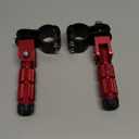 Foot Controls Motorcycle Pedals Foot Electric Pedal Pegs Child Pedal Folding Pedal Compatible With Scooter And Electric Motorcycle(Red)