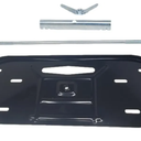 Dual Propane Tank Rack for RVs - Holds Two 30LB Tanks, Durable Black Steel Design