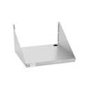 Stainless Steel Microwave Shelf, 15"x20" 180 lb Heavy Duty Metal Appliance Wall Mount Floating Shelving, Commercial Microwave Rack for Kitchen, Restaurant and Hotel