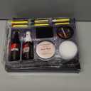 Halloween Makeup Kit, Scar Wax SFX Makeup Kit Fake Blood Set, Kit Includes Scar Wax, 6 Colors Bruise Face Body Paint Crayon, Fake Blood Spray+Dripping+Coagulated Gel, Spatula Sponges Tool (Set A)