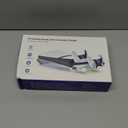 Tokluck PS5 Slim/Pro Horizontal Cooling Stand for Disc & Digital, Dual Controller Charger with 3-Level Cooling Fan, PS5 Stand for Pro & Slim Console (NOT Fit 2020 Regular Version) (White)