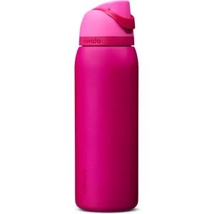 Owala FreeSip Insulated Stainless Steel Water Bottle with Straw, BPA-Free Sports Water Bottle, Great for Travel, 40 Oz, Read My Lips