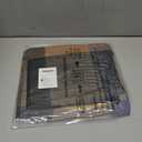 Womens Scarf Winter Blanket Large Scarves Thick Soft Warm Plaid Chunky Scarfs (F-mix Brown Camel)