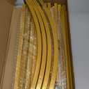 Wokceer Wedding Arch Backdrop Stand 8FT, 7.2FT, 6.6FT Set of 3 Gold Metal Arch Backdrop Stand for Wedding Ceremony Baby Shower Birthday Party Garden Floral Balloon Arch Decoration