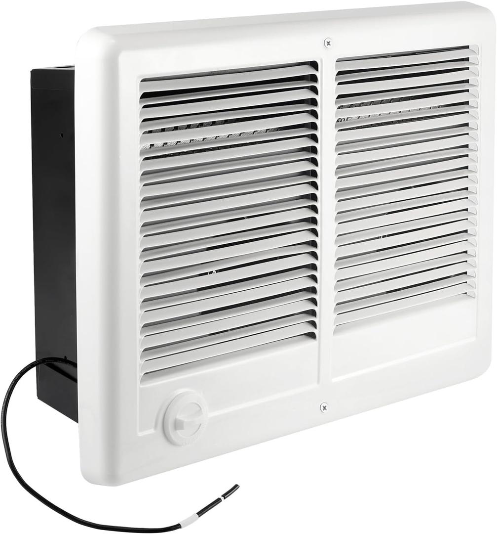Electric Wall Heater Complete Unit with Thermostat, compatible with CSTC402TW (Part 67527),4000W/3000W 240V/208V Twin Double Fan Forced Wall Heater
