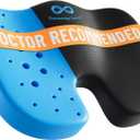 Everlasting Comfort Doctor Recommended Memory Foam Seat Cushion for Office Chairs & Car Seat - Ergonomic Office Desk Accessories for Tailbone Pain Relief, Sciatica & Back Support (Black Cooling)